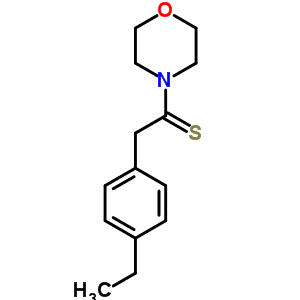 Ethanethione,2-(4-ethylphenyl)-1-(4-morpholinyl)- Structure,14182-64-0Structure