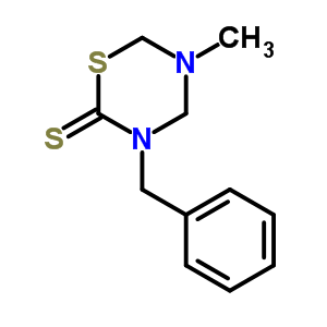 2H-1,3,5-thiadiazine-2-thione,tetrahydro-5-methyl-3-(phenylmethyl)- Structure,14318-39-9Structure