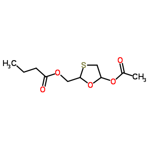 2-(2-Oxopentyl)-1,3-oxathiolan-4-yl acetate Structure,143446-73-5Structure