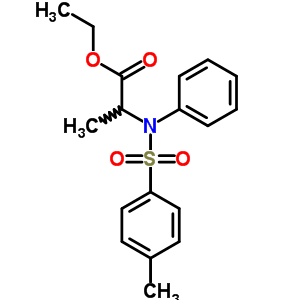 (8CI)-N-苯基-N-(对甲苯磺酰基)-丙氨酸乙酯结构式_14370-81-1结构式