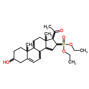 Phosphonic acid, (3b-hydroxy-20-oxopregn-5-en-16-yl)-,diethyl ester (8ci) Structure,14413-01-5Structure