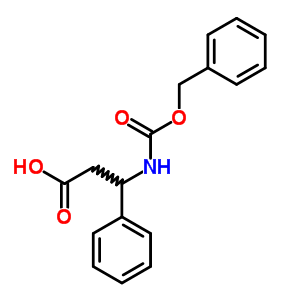 Benzenepropanoic acid, b-[[(phenylmethoxy)carbonyl]amino]- Structure,14477-66-8Structure