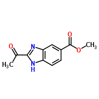 1H-benzimidazole-6-carboxylic acid, 2-acetyl-, methyl ester Structure,145126-56-3Structure