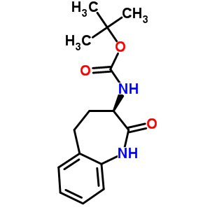 (R)-(2-氧代-2,3,4,5-四氢-1H-苯并b氮杂革-3-基)-氨基甲酸叔丁酯结构式_145485-03-6结构式