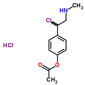 4-[1-Chloro-2-(methylamino)ethyl]phenyl acetate hydrochloride Structure,14593-25-0Structure