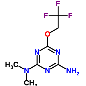 N,n-dimethyl-6-(2,2,2-trifluoroethoxy)1,3,5-triazine-2,4-diamine Structure,145963-84-4Structure