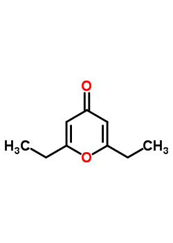 2,6-Diethylpyran-4-one Structure,14774-14-2Structure