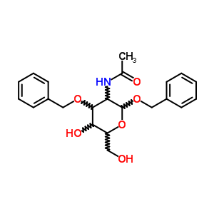 1,3-O-dibenzyl-n-acetyl-β-d-glucosamine Structure,14855-31-3Structure