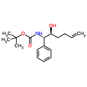 Tert-butyl 2-hydroxy-1-phenylhex-5-enylcarbamate Structure,148701-50-2Structure