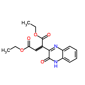 Butanedioic acid,2-(3,4-dihydro-3-oxo-2-quinoxalinyl)-, 1,4-diethyl ester Structure,1501-74-2Structure