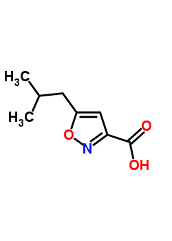 5-Isobutyl-isoxazole-3-carboxylic acid Structure,150517-80-9Structure