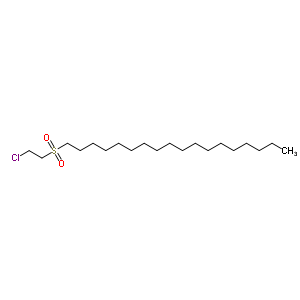 Octadecane,1-[(2-chloroethyl)sulfonyl]- Structure,15287-15-7Structure