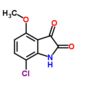 1H-indole-2,3-dione, 7-chloro-4-methoxy- Structure,15345-55-8Structure