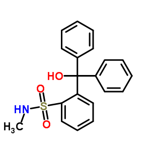 2-(羟基二苯基甲基)-n-甲基-苯磺酰胺结构式_15448-93-8结构式