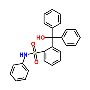 Benzenesulfonamide,2-(hydroxydiphenylmethyl)-n-phenyl- Structure,15448-94-9Structure