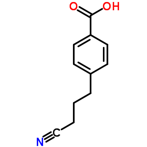 Benzoic acid,4-(3-cyanopropyl)- Structure,15473-89-9Structure