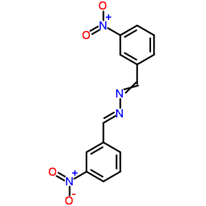 Benzaldehyde, 3-nitro-,2-[(3-nitrophenyl)methylene]hydrazone Structure,1567-91-5Structure