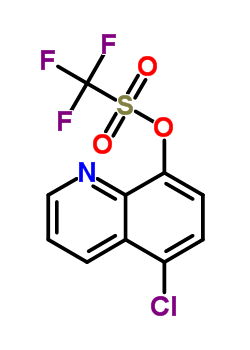 5-chloro-8-quinolinetrifluoromethanesul& Structure,157437-38-2Structure