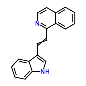 1-[2-(1H-吲哚-3-基)乙烯]-异喹啉结构式_1586-48-7结构式