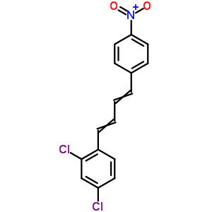 Benzene,2,4-dichloro-1-[4-(4-nitrophenyl)-1,3-butadien-1-yl]- Structure,15866-68-9Structure