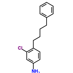 Benzenamine,3-chloro-4-(4-phenylbutyl)-, hydrochloride (1:1) Structure,15866-75-8Structure