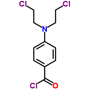 Benzoyl chloride,4-[bis(2-chloroethyl)amino]- Structure,15944-88-4Structure