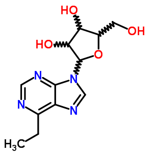 9H-purine,6-ethyl-9-b-d-ribofuranosyl- Structure,16006-62-5Structure