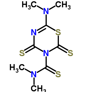 2H-1,3,5-thiadiazine-3(4h)-carbothioamide,6-(dimethylamino)-n,n-dimethyl-2,4-dithioxo- Structure,16011-82-8Structure