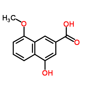 4-Hydroxy-8-methoxy-2-naphthalenecarboxylic acid Structure,16059-75-9Structure