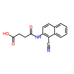 Butanoic acid,4-[(1-cyano-2-naphthalenyl)amino]-4-oxo- Structure,16201-73-3Structure