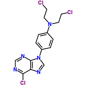 Benzenamine,n,n-bis(2-chloroethyl)-4-(6-chloro-9h-purin-9-yl)- Structure,16208-04-1Structure