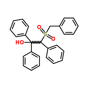 Benzeneethanol, a,a-diphenyl-b-[(phenylmethyl)sulfonyl]- Structure,16248-66-1Structure