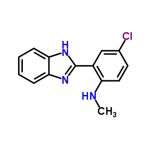 2-(1H-苯并咪唑-2-基)-4-氯-N-甲基-苯胺结构式_16367-95-6结构式