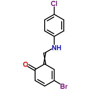 4-溴-2-[[(4-氯苯基)亚氨基]甲基]-苯酚结构式_16434-76-7结构式