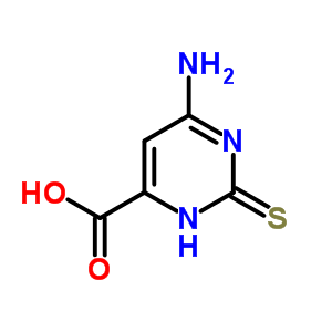 6-氨基-1,2-二氢-2-硫氧代-4-嘧啶羧酸结构式_16490-16-7结构式