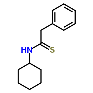 Benzeneethanethioamide,n-cyclohexyl- Structure,16525-35-2Structure