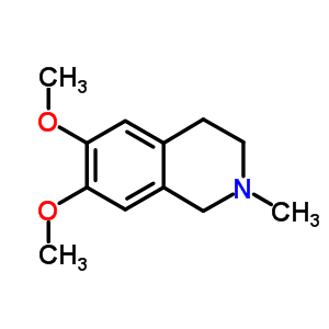 Isoquinoline,1,2,3,4-tetrahydro-6,7-dimethoxy-2-methyl- Structure,16620-96-5Structure