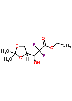 2-脱氧-2,2-二氟-4,5-o-(1-甲基亚乙基)-l-苏糖型-戊酸乙酯结构式_166376-98-3结构式