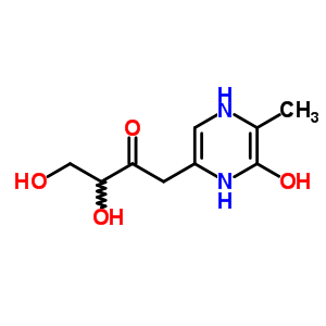 2-Butanone,1-(1,4-dihydro-6-hydroxy-5-methyl-2-pyrazinyl)-3,4-dihydroxy- Structure,16745-06-5Structure