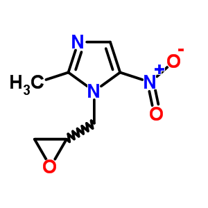 1-(2,3-Epoxypropyl)-2-methyl-5-nitroimidazole Structure,16773-52-7Structure