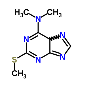 9H-purin-6-amine,n,n-dimethyl-2-(methylthio)- Structure,1681-11-4Structure