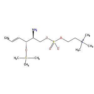 3-O-tert-butyldimethylsilyl-d-erythro-sphingosylphosphorylcholine Structure,168411-99-2Structure