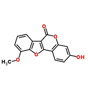 6H-benzofuro[3,2-c][1]benzopyran-6-one,3-hydroxy-10-methoxy- Structure,1690-63-7Structure