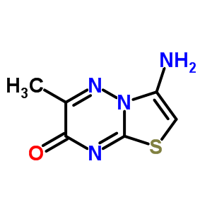 3-Amino-6-methyl-thiazolo[3,2-b][1,2,4]triazin-7-one Structure,16943-37-6Structure