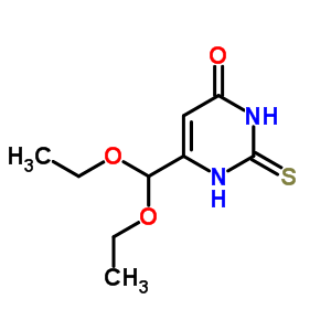 6-(Diethoxymethyl)-2-sulfanylidene-1h-pyrimidin-4-one Structure,16953-49-4Structure