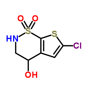 6-Chloro-4-hydroxy-3,4-dihydro-2h-thieno[3,2-e][1,2]thiazine1,1-dioxide Structure,171274-01-4Structure