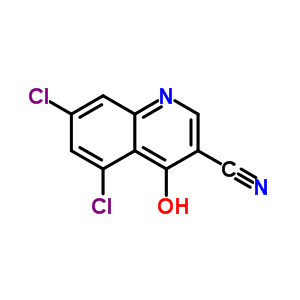 5,7-Dichloro-4-hydroxy-3-quinolinecarbonitrile Structure,171850-32-1Structure