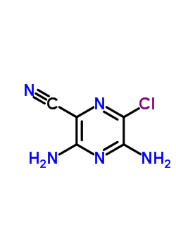 3,5-Diamino-6-chloro-2-pyrazinecarbonitrile Structure,17231-59-3Structure