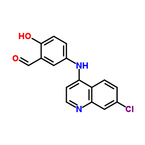 5-[(7-Chloro-4-quinolinyl)amino]-2-hydroxybenzaldehyde Structure,172476-18-5Structure