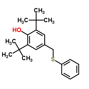 Phenol,2,6-bis(1,1-dimethylethyl)-4-[(phenylthio)methyl]- Structure,17258-84-3Structure